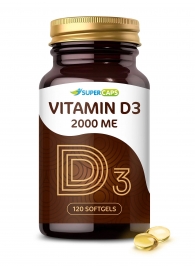 Пищевая добавка SuperCaps VITAMIN D3 2000 ME - 120 капсул - SuperCaps - купить с доставкой в Волгограде