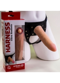 Страпон Харнесс из трусиков и насадки-фаллоса - 17,5 см. - LOVETOY (А-Полимер) - купить с доставкой в Волгограде