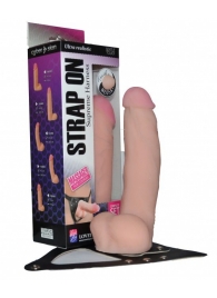 Реалистичный фаллос на поясе Harness - 20,5 см. - LOVETOY (А-Полимер) - купить с доставкой в Волгограде