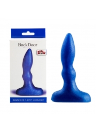 Синий анальный стимулятор Beginners p-spot massager - 11 см. - Lola Games - в Волгограде купить с доставкой