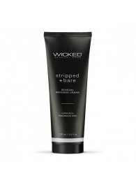 Массажный легкий крем WICKED Stripped plus Bare - 120 мл. - Wicked - купить с доставкой в Волгограде