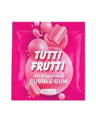 Пробник гель-смазки Tutti-frutti со вкусом бабл-гам - 4 гр. - Биоритм - купить с доставкой в Волгограде