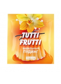 Пробник гель-смазки Tutti-frutti со вкусом ванильного пудинга - 4 гр. - Биоритм - купить с доставкой в Волгограде