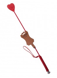 Стек с красным наконечником-сердечком - 70 см. - Sitabella - купить с доставкой в Волгограде