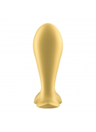 Золотистый анальный вибростимулятор Intensity Plug - Satisfyer - в Волгограде купить с доставкой