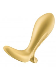 Золотистый анальный вибростимулятор Intensity Plug - Satisfyer - в Волгограде купить с доставкой