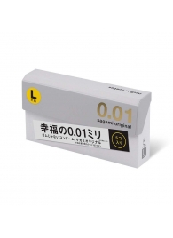 Презервативы Sagami Original 0.02 L-size увеличенного размера - 5 шт. - Sagami - купить с доставкой в Волгограде