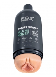 Телесный мастурбатор-вагина Shower Therapy Milk Me Honey - Pipedream - в Волгограде купить с доставкой