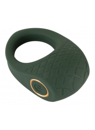 Зеленое эрекционное виброкольцо Luxurious Vibro Cock Ring - Orion - в Волгограде купить с доставкой