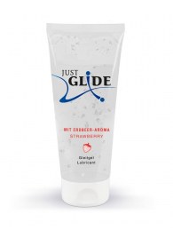 Лубрикант на водной основе Just Glide Strawberry с ароматом клубники - 200 мл. - Orion - купить с доставкой в Волгограде