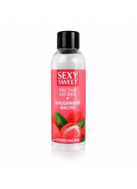 Массажное масло Sexy Sweet Nectar Lychee с феромонами и ароматом личи - 75 мл. - Биоритм - купить с доставкой в Волгограде