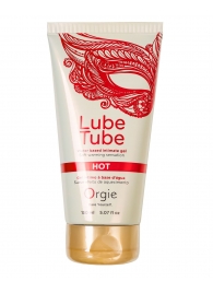 Интимный гель на водной основе Lube Tube Hot с разогревающим эффектом - 150 мл. - ORGIE - купить с доставкой в Волгограде