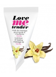 Съедобное согревающее массажное масло Love Me Tender Vanilla с ароматом ванили - 10 мл. - Love to Love - купить с доставкой в Волгограде