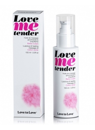 Съедобное согревающее массажное масло Love Me Tender Cotton Candy с ароматом сладкой ваты - 100 мл. - Love to Love - купить с доставкой в Волгограде