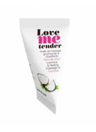 Съедобное согревающее массажное масло Love Me Tender Cocos с ароматом кокоса - 10 мл. - Love to Love - купить с доставкой в Волгограде