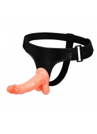 Реалистичный страпон на ремешках - 15,5 см. - Baile - купить с доставкой в Волгограде