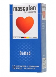 Презервативы с пупырышками Masculan Dotted - 10 шт. - Masculan - купить с доставкой в Волгограде