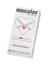 Ультрапрочные презервативы Masculan Ultra Safe Black - 10 шт. - Masculan - купить с доставкой в Волгограде