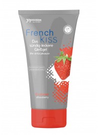 Съедобный лубрикант Frenchkiss с ароматом клубники - 75 мл. - Joy Division - купить с доставкой в Волгограде