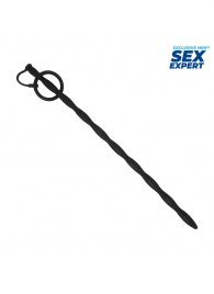 Черный стимулятор уретры Sex Expert - Sex Expert - купить с доставкой в Волгограде