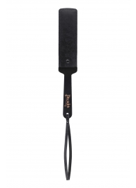 Черный кожаный пэддл - 37 см. - Pecado - купить с доставкой в Волгограде