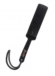 Черный кожаный пэддл - 37 см. - Pecado - купить с доставкой в Волгограде