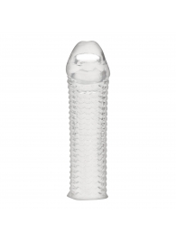 Текстурированная насадка на пенис Clear Textured Penis Enhancing Sleeve Extension - 16,5 см. - BlueLine - в Волгограде купить с доставкой