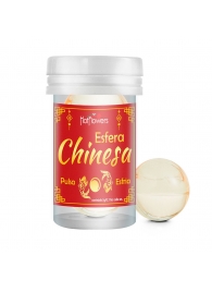Интимный гель Chinesa Esfera с охлаждающе-пульсирующим эффектом (2 шарика по 3 гр.) - HotFlowers - купить с доставкой в Волгограде