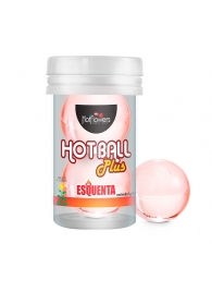 Лубрикант на масляной основе Hot Ball Plus с разогревающим эффектом (2 шарика по 3 гр.) - HotFlowers - купить с доставкой в Волгограде