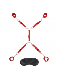 Красная фиксация на матрас Classic Bedspreader - Lux Fetish - купить с доставкой в Волгограде