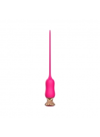 Розовый тонкий стимулятор Nipple Vibrator - 23 см. - I-MOON - купить с доставкой в Волгограде
