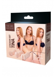 Набор из 3 мастурбаторов The Girl Next Door Tina - Dream Toys - в Волгограде купить с доставкой