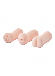 Набор из 3 мастурбаторов The Girl Next Door Tina - Dream Toys - в Волгограде купить с доставкой