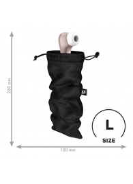 Черный мешочек для хранения игрушек Treasure Bag L - Satisfyer - купить с доставкой в Волгограде