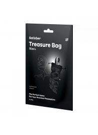 Черный мешочек для хранения игрушек Treasure Bag L - Satisfyer - купить с доставкой в Волгограде