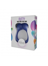 Синее эрекционное виброкольцо Nutty - Adrien Lastic - в Волгограде купить с доставкой