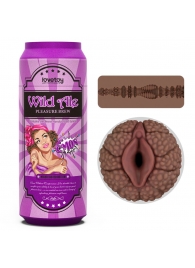 Коричневый мастурбатор-вагина Pleasure Brew Masturbator-Wild Ale в банке - Lovetoy - в Волгограде купить с доставкой