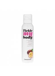 Массажная хрустящая пенка Tickle my body с ароматом маракуйи - 150 мл. - Love to Love - купить с доставкой в Волгограде
