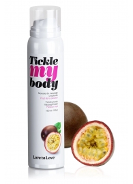 Массажная хрустящая пенка Tickle my body с ароматом маракуйи - 150 мл. - Love to Love - купить с доставкой в Волгограде
