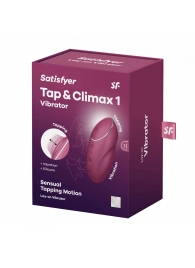 Малиновый вибростимулятор Tap   Climax 1 - Satisfyer