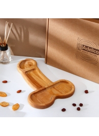 Деревянное блюдо для подачи в форме члена (32,5 х 20 х 1,7 см) - Сима-Ленд - купить с доставкой в Волгограде