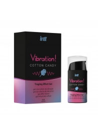 Жидкий вибратор Vibration Cotton Candy с ароматом сахарной ваты - 15 мл. - INTT - купить с доставкой в Волгограде