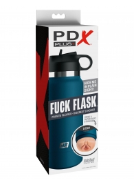 Мастурбатор-вагина в синей колбе F*ck Flask - Pipedream - в Волгограде купить с доставкой