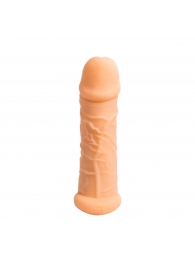 Телесный фаллоудлинитель Extra Size Bubbles - 15,5 см. - Lola Games - в Волгограде купить с доставкой
