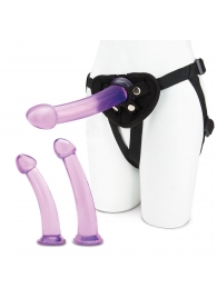 Тренировочный набор с тремя насадками Pegging Training Set - Lux Fetish - купить с доставкой в Волгограде