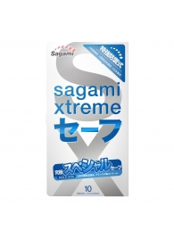 Презервативы Sagami Xtreme Ultrasafe с двойным количеством смазки - 10 шт. - Sagami - купить с доставкой в Волгограде