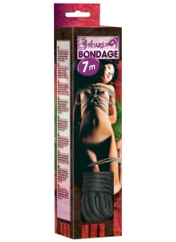 Чёрная веревка для связывания - 700 см. - Orion - купить с доставкой в Волгограде