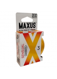 Презервативы анатомической формы Maxus Sensual - 3 шт. - Maxus - купить с доставкой в Волгограде