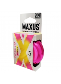 Ароматизированные презервативы Maxus Exotic Mix - 3 шт. - Maxus - купить с доставкой в Волгограде