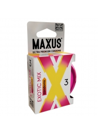 Ароматизированные презервативы Maxus Exotic Mix - 3 шт. - Maxus - купить с доставкой в Волгограде